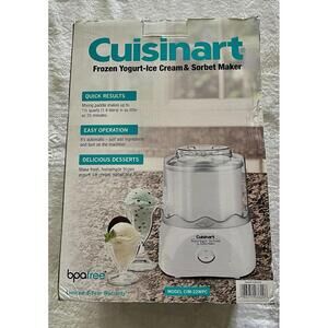 Cuisinart  Frozen Yogurt Ice Cream & Sorbet Maker CIM-22WPC Electric Machine